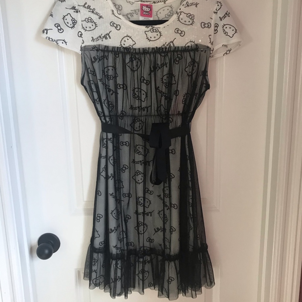 Black and white Hello Kitty Dress